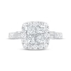 Thumbnail Image 3 of Princess-Cut Diamond Quad Halo Engagement Ring 1-1/2 ct tw 14K White Gold