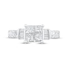 Thumbnail Image 2 of Princess-Cut Quad Diamond Engagement Ring 1-3/8 ct tw 14K White Gold