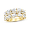 Thumbnail Image 1 of Lab-Grown Diamonds by KAY Oval & Round-Cut Anniversary Ring 2-3/4 ct tw 14K Yellow Gold