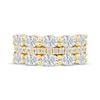 Thumbnail Image 3 of Lab-Grown Diamonds by KAY Oval & Round-Cut Anniversary Ring 2-3/4 ct tw 14K Yellow Gold