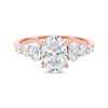 Thumbnail Image 3 of Lab-Grown Diamonds by KAY Oval-Cut Engagement Ring 2-1/4 ct tw 14K Rose Gold