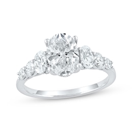 Lab-Grown Diamonds by KAY Oval-Cut Engagement Ring 2-1/3 ct tw 14K White Gold