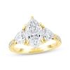 Thumbnail Image 1 of Memories Moments Magic Lab-Grown Diamonds by KAY Marquise & Trillion-Cut Three-Stone Engagement Ring 3-1/3 ct tw 14K Yellow Gold