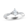 Thumbnail Image 1 of Marquise-Cut Diamond Engagement Ring 1/2 ct tw 14K White Gold