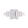 Thumbnail Image 3 of Lab-Grown Diamonds by KAY Emerald-Cut Engagement Ring 2-5/8 ct tw 14K Rose Gold