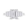 Thumbnail Image 3 of Lab-Grown Diamonds by KAY Emerald-Cut Engagement Ring 2-5/8 ct tw 14K White Gold