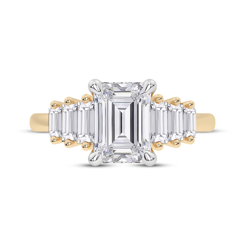 Lab-Created Diamonds by KAY Emerald-Cut Engagement Ring 2-5/8 ct tw 14K Yellow Gold