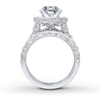 Thumbnail Image 2 of Neil Lane Cushion-cut Diamond Bridal Set 3-1/4ct tw 14K White Gold Size 5