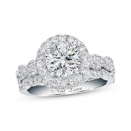 Neil Lane Round Diamond Bridal Set 2-5/8ct tw 14K White Gold Size 4.5