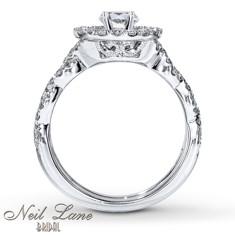 Neil Lane Round Diamond Bridal Set 2-5/8ct tw 14K White Gold Size 4.5