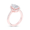 Thumbnail Image 2 of Lab-Grown Diamonds by KAY Pear-Shaped Halo Engagement Ring 2-3/4 ct tw 14K Rose Gold