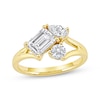 Thumbnail Image 0 of Memories Moments Magic Lab-Grown Diamonds by KAY Emerald, Pear & Round-Cut Three-Stone Engagement Ring 1-1/2 ct tw 14K Yellow Gold