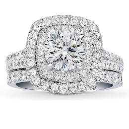 Neil Lane Round Diamond Bridal Set 2-3/8ct tw 14K White Gold