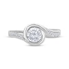 Thumbnail Image 3 of Round-Cut Diamond Bypass Engagement Ring 5/8 ct tw 14K White Gold