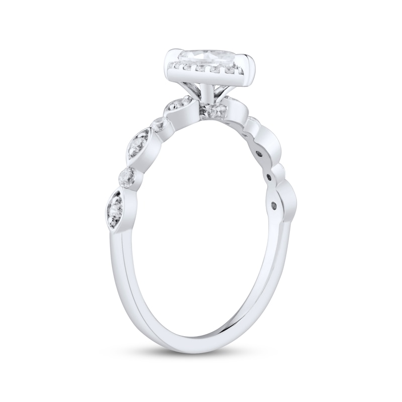 Marquise-Cut Diamond Engagement Ring 1/2 ct tw 14K White Gold