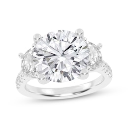 Memories Moments Magic Lab-Grown Diamonds Round-Cut Engagement Ring 6 ct tw 14K White Gold