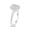 Thumbnail Image 1 of Lab-Grown Diamonds by KAY Emerald-Cut Engagement Ring 3-3/4 ct tw 14K White Gold