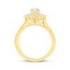 Thumbnail Image 3 of Now + Forever Round-Cut Diamond Starburst Halo Engagement Ring 1-1/4 ct tw 14K Yellow Gold