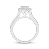 Thumbnail Image 2 of Multi-Diamond Cushion Halo Engagement Ring 1 ct tw 14K White Gold