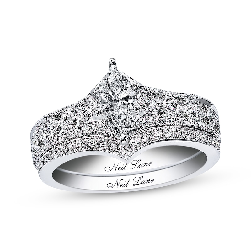 Main Image 1 of Neil Lane Marquise Diamond Bridal Set 7/8 ct tw 14K White Gold