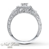 Thumbnail Image 2 of Neil Lane Princess-cut Diamond Engagement Ring 1-3/4ct tw 14K White Gold