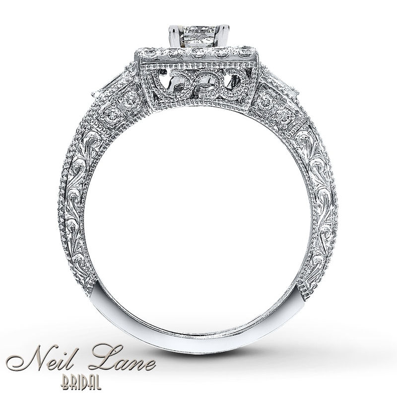 Main Image 2 of Neil Lane Princess-cut Diamond Engagement Ring 1-3/4ct tw 14K White Gold