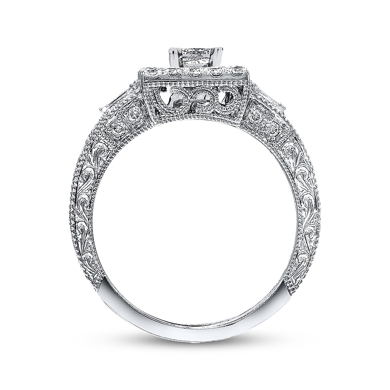 Main Image 3 of Neil Lane Princess-cut Diamond Engagement Ring 1-3/4ct tw 14K White Gold