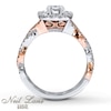 Thumbnail Image 1 of Neil Lane Princess-cut Diamond Bridal Set 1-3/4ct tw 14K White Gold and 14K Rose Gold