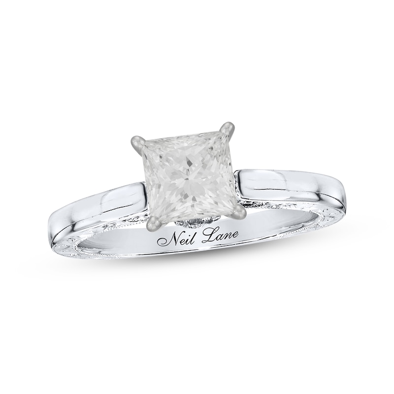 Main Image 1 of Neil Lane Princess-cut Diamond Engagement Ring 1 ct tw 14K White Gold