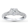 Thumbnail Image 0 of Neil Lane Round Diamond Engagement Ring 1/2ct tw 14K White Gold