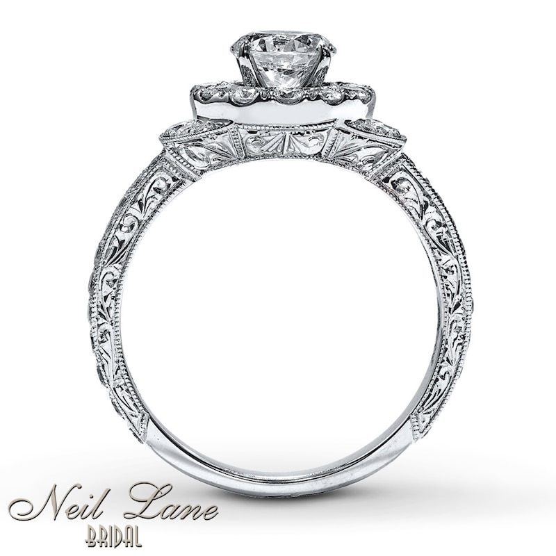 Main Image 2 of Neil Lane Round Diamond Engagement Ring 1-3/8ct tw 14K White Gold Size 5.5