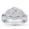 Thumbnail Image 1 of Neil Lane Round Diamond Bridal Set 1-3/8ct tw 14K White Gold