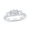 Thumbnail Image 0 of Lab-Created Diamonds by KAY Round-Cut Three-Stone Engagement Ring 2 ct tw 14K White Gold