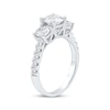 Thumbnail Image 1 of Lab-Created Diamonds by KAY Round-Cut Three-Stone Engagement Ring 2 ct tw 14K White Gold