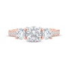 Thumbnail Image 3 of Lab-Grown Diamonds by KAY Round-Cut Three-Stone Engagement Ring 2 ct tw 14K Rose Gold