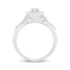 Thumbnail Image 2 of Round-Cut Diamond Halo Engagement Ring 3/4 ct tw 14K White Gold