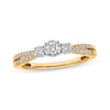 Thumbnail Image 0 of Round-Cut Diamond Three-Stone Engagement Ring 1/3 ct tw 10K Yellow Gold