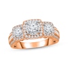 Thumbnail Image 1 of Memories, Moments, Magic Round-Cut Diamond Three-Stone Engagement Ring 1 ct tw 14K Rose Gold