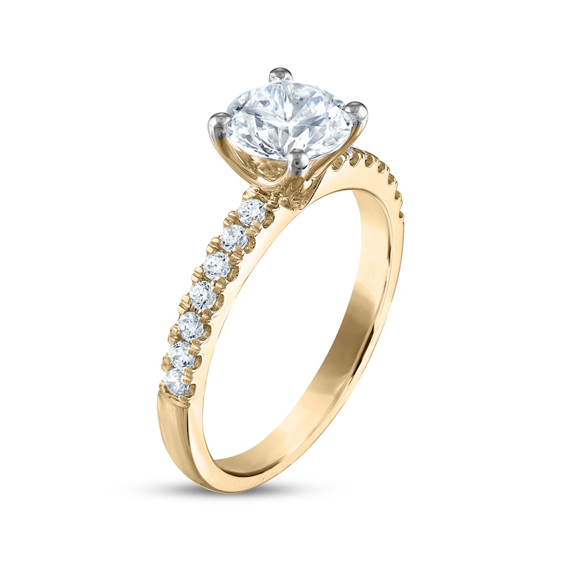 Main Image 2 of Round-Cut Diamond Engagement Ring 1-3/4 ct tw 14K Yellow Gold