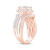 Thumbnail Image 2 of Princess-Cut Diamond Quad Halo Engagement Ring 2 ct tw 14K Rose Gold