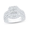 Thumbnail Image 0 of Princess-Cut Diamond Quad Halo Engagement Ring 2 ct tw 14K White Gold