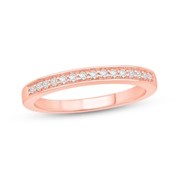 Diamond Wedding Ring 1/6 ct tw 10K Rose Gold