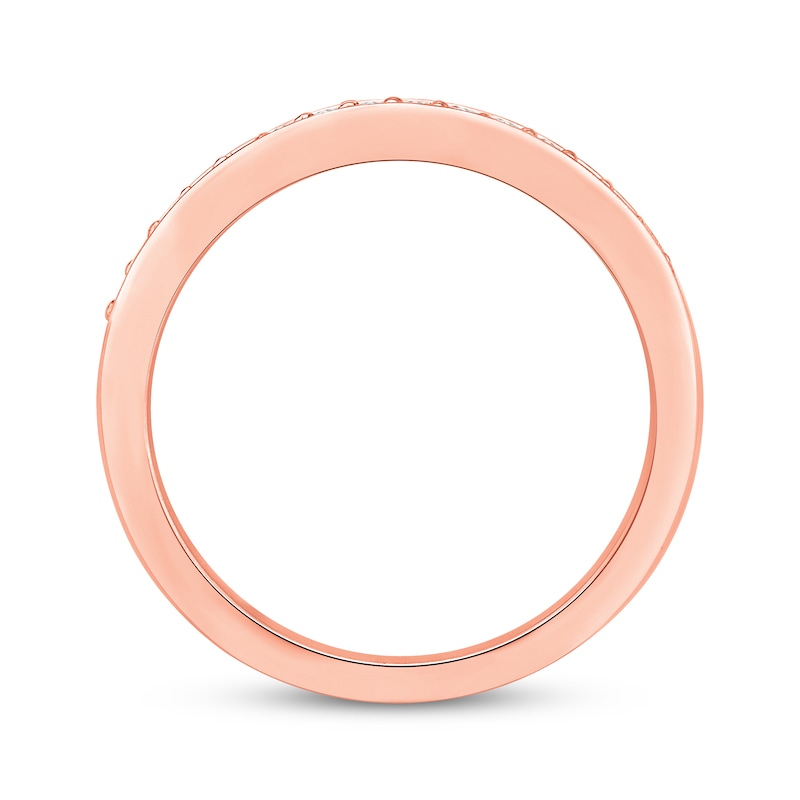 Main Image 3 of Diamond Wedding Ring 1/6 ct tw 10K Rose Gold