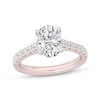 Thumbnail Image 0 of Lab-Created Diamonds by KAY Oval-Cut Engagement Ring 2-1/2 ct tw 14K Rose Gold