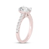 Thumbnail Image 2 of Lab-Grown Diamonds by KAY Oval-Cut Engagement Ring 2-1/2 ct tw 14K Rose Gold