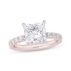 Thumbnail Image 0 of Lab-Created Diamonds by KAY Princess-Cut Engagement Ring 3-7/8 ct tw 14K Rose Gold