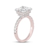 Thumbnail Image 2 of Now + Forever Lab-Grown Diamonds Princess-Cut Engagement Ring 3-7/8 ct tw 14K Rose Gold