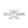 Thumbnail Image 2 of Lab-Created Diamonds by KAY Princess-Cut Engagement Ring 3-7/8 ct tw 14K Yellow Gold