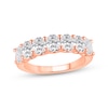 Thumbnail Image 1 of Lab-Grown Diamonds by KAY Oval-Cut Seven-Stone Anniversary Ring 2 ct tw 14K Rose Gold