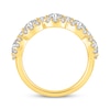 Thumbnail Image 3 of Now + Forever Lab-Grown Diamonds Five-Stone Halo Anniversary Ring 2 ct tw 14K Yellow Gold